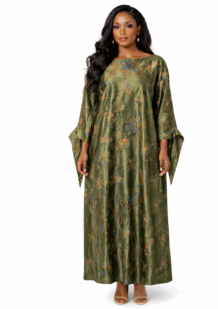 THE LAYLA LUXE KAFTAN - EMERALD