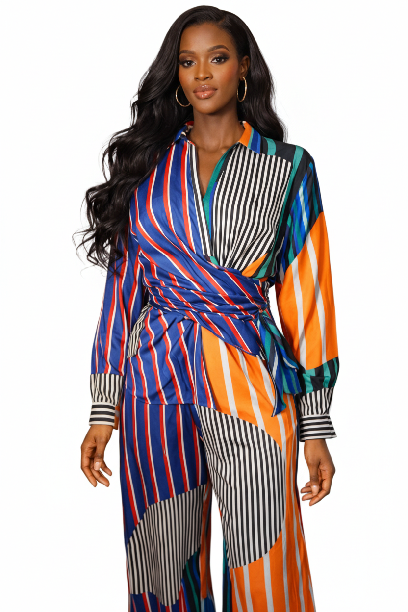 LAMIS ABSTRACT CORD SET- BLUE