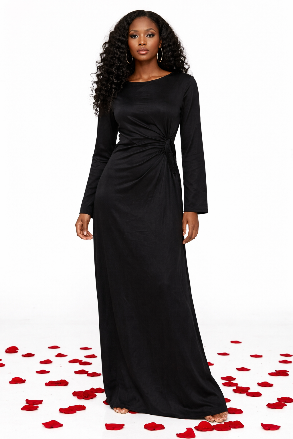 JOKE PEEP DRESS - BLACK