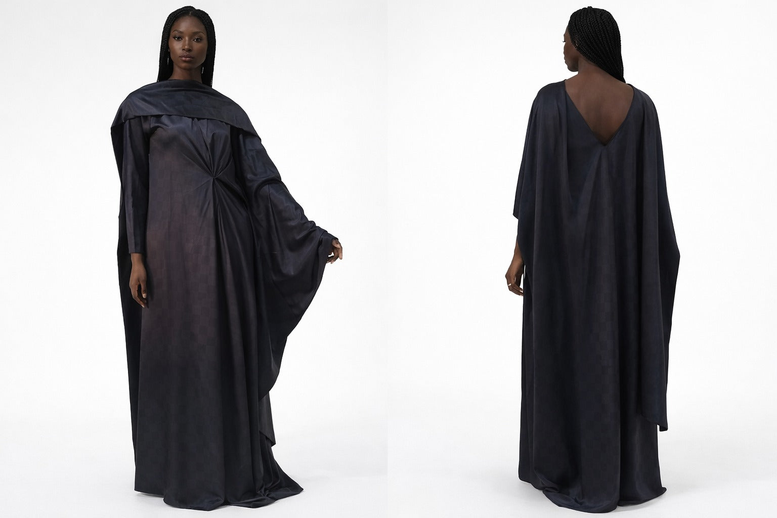 THE BAHJA LUXE KAFTAN - NOIRE BLACK