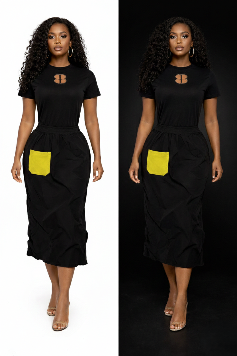 OMA ZUKI SKIRT - YELLOW